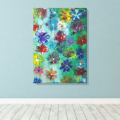 "Blume in Blüte" Leinwanddruck (Insitu (Holzboden))