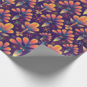 Blume in Blütenpapier Geschenkpapier (Ecke)