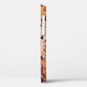 BLUME IN BROWN FLORAL YELLOW GEM MONOGRAM Case-Mate iPhone HÜLLE (Rückseite / Links)