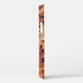 BLUME IN BROWN FLORAL YELLOW GEM MONOGRAM Case-Mate iPhone HÜLLE (Rückseite / Rechts)