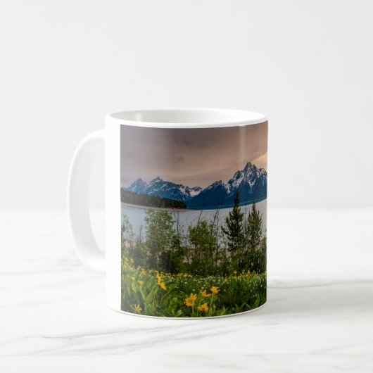 Blume in Colter Bay Kaffeetasse (Vorderseite Links)