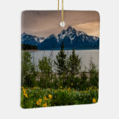 Blume in Colter Bay Keramikornament (Rechts)