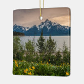 Blume in Colter Bay Keramikornament (Links)