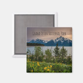 Blume in Colter Bay Magnet (Vorderseite/Rückseite)