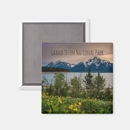 Blume in Colter Bay Magnet (Vorderseite/Rückseite)