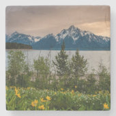 Blume in Colter Bay Steinuntersetzer (Vorderseite)