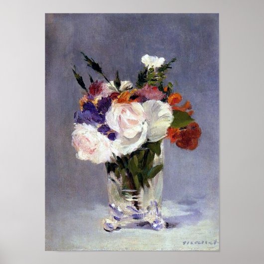 Blume in Crystal Vase Fine Art Poster (Vorne)