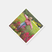 Blume in den Bok Tower Gardens FL Serviette (Ecke)