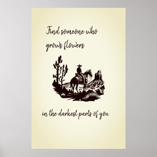 Blume in den dunkelsten Teilen von euch Poster (Vorne)