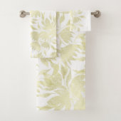 Blume in den Fachgebieten zeichnen sich durch gold Badhandtuch Set (Insitu)