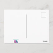 Blume in den Ruinen von Delphi Postkarte (Rückseite)