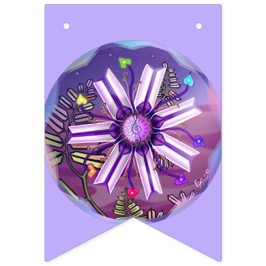 Blume in den Wüstenjagden Wimpelkette (Zweite Fahne)