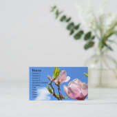 Blume in der Himmel-Geschäfts-Karte Visitenkarte (Stehend Vorderseite)