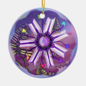 Blume in der Keramik der Wüste Keramik Ornament (Vorne)