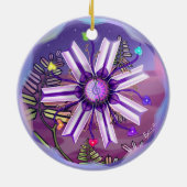 Blume in der Keramik der Wüste Keramik Ornament (Hinten)