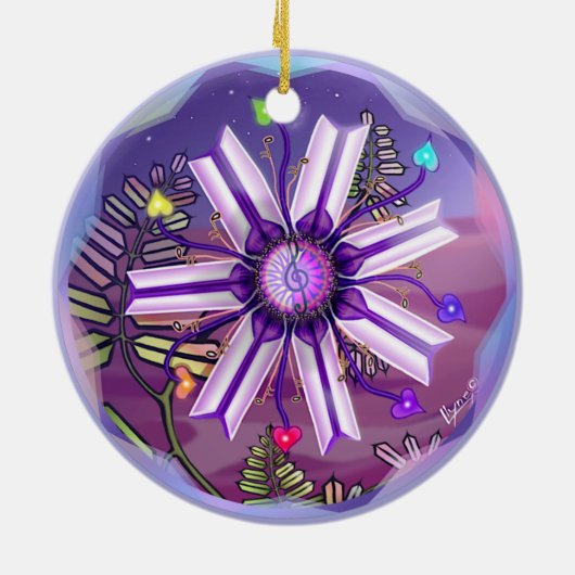 Blume in der Keramik der Wüste Ornament (Hinten)