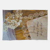 Blume in der Landeshauptstadt: Hochzeit speichern Küchentuch (Horizontal)