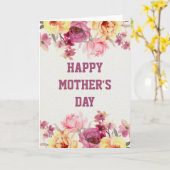 Blume in der Muttertagskarte Karte (Gelbe Blume)