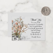 Blume in der Post Vielen Dank Mitteilungskarte (Vorderseite/Rückseite Beispiel)