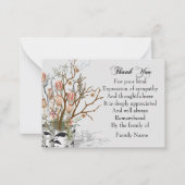 Blume in der Post Vielen Dank Mitteilungskarte (Vorderseite)