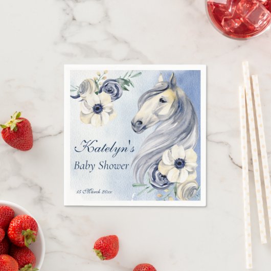 Blume in der Ranch Wasserfarbe Kinderdusche Serviette (Beispiel)