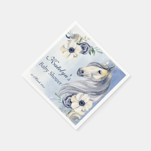 Blume in der Ranch Wasserfarbe Kinderdusche Serviette (Ecke)