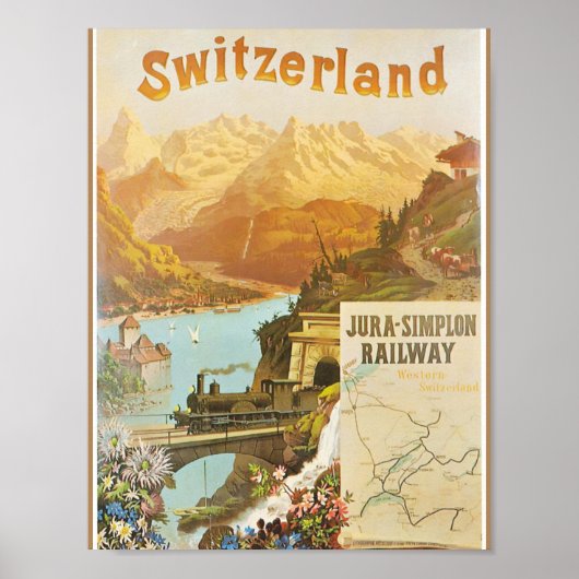 Blume in der Schweiz Poster (Vorne)