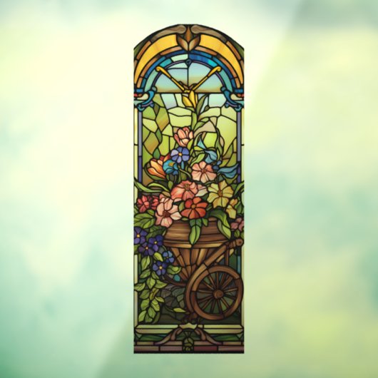 Blume in der Sicherheitsklammer für das Fenster "W Fensteraufkleber (Blatt 3)