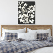 Blume in der Silhouette Leinwanddruck (Insitu (Schlafzimmer))