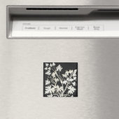 Blume in der Silhouette Magnet (In Situ (Geschirrspüler))