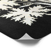 Blume in der Silhouette Poster (Ecke)