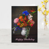 Blume in der Stillstandskarte eines Pitchers Karte (Gelbe Blume)