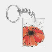 Blume in der vollen Blüte Schlüsselanhänger (Vorderseite links)