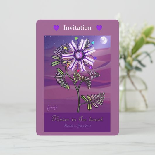 Blume in der Wüste (Stehend Vorderseite)