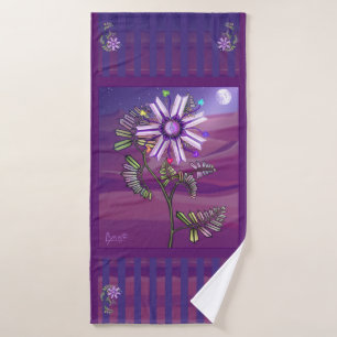 Blume in der Wüste Badehandtuch
