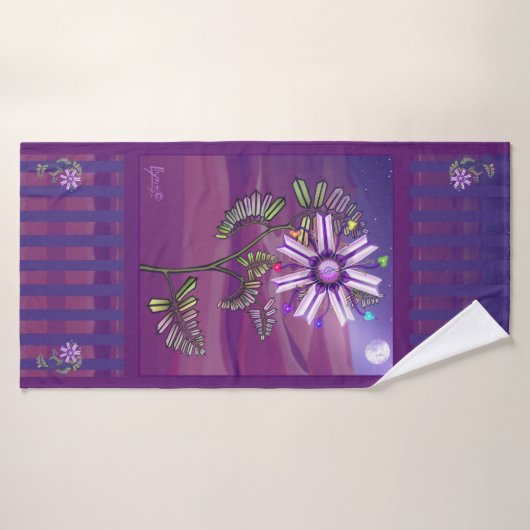 Blume in der Wüste Badehandtuch (Badehandtuch)