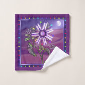 Blume in der Wüste Badhandtuch Set (Waschlappen)