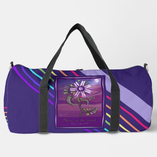 Blume in der Wüste Duffle Bag (Vorderseite)