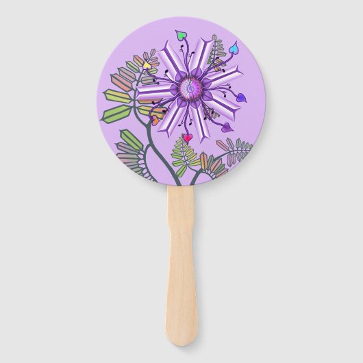 Blume in der Wüste Fächer (Rückseite)