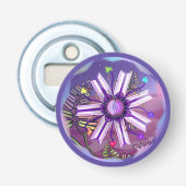 Blume in der Wüste Flaschenöffner (Vorderseite)