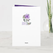 Blume in der Wüste Geburtstagskarte Karte (Rückseite)