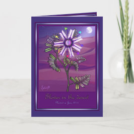 Blume in der Wüste Geburtstagskarte Karte