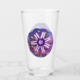 Blume in der Wüste Glas