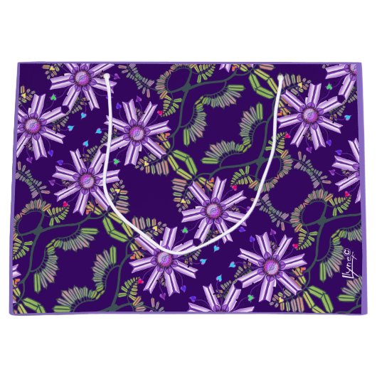 Blume in der Wüste Großbeutel Große Geschenktüte (Vorderseite)