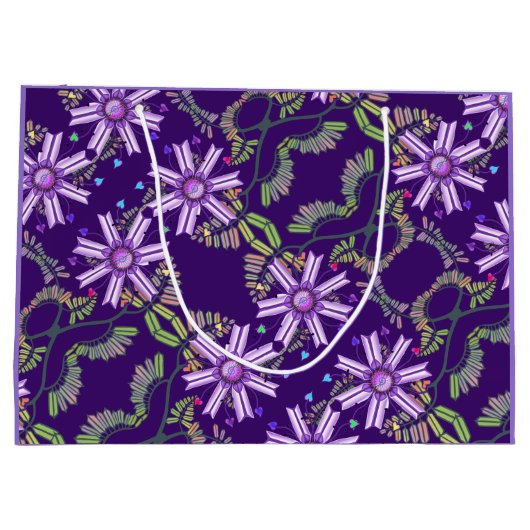 Blume in der Wüste Großbeutel Große Geschenktüte (Rückseite)