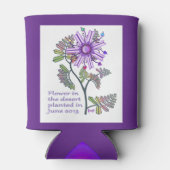 Blume in der Wüste kann kühler werden Dosenkühler (Rückseite)