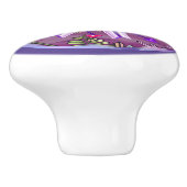 Blume in der Wüste Keramikknauf (Seitenansicht)