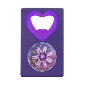 Blume in der Wüste Kreditkarte Flaschenöffner (Rückseite)