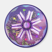 Blume in der Wüste Magnet (Vorne)