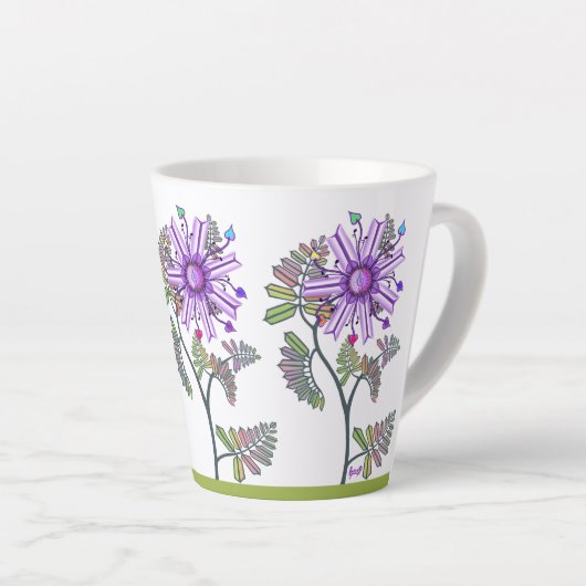 Blume in der Wüste Milchtasse (Rechte Ecke)